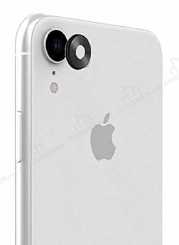 iPhone XR Siyah Metal Kamera Lensi Koruyucu