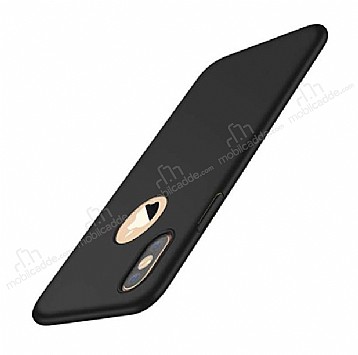 iPhone XS Max Siyah Mat Silikon Klf
