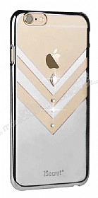 iSecret Bling-V Serisi iPhone 6 Plus / 6S Plus Tal Silver Rubber Klf