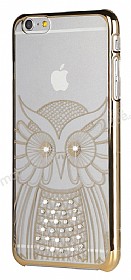 iSecret iPhone 6 Plus / 6S Plus Gold Kenarl Tal Bayku effaf Rubber Klf