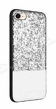 Joyroom Bravery iPhone 7 / 8 Silikon Kenarl Silver Rubber Klf