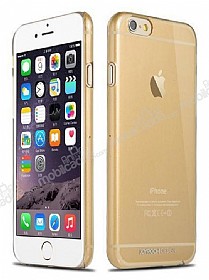 Joyroom Crystal Clear iPhone 6 Plus / 6S Plus Ultra nce effaf Gold Rubber Klf