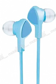 Joyroom E102 Mikrofonlu Kulakii Mavi Kulaklk