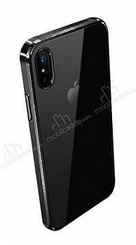 Joyroom Front Line iPhone X / XS Siyah Kenarl Rubber Klf