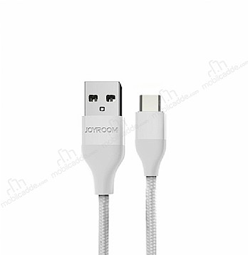 Joyroom Glow USB Type-C Dayankl Halat Beyaz Data Kablosu 1.20m