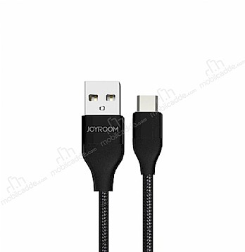 Joyroom Glow USB Type-C Dayankl Halat Siyah Data Kablosu 1.20m