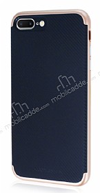 Totu Design Pattern iPhone 7 Plus / 8 Plus Rose Gold Kenarl Ultra Koruma Klf
