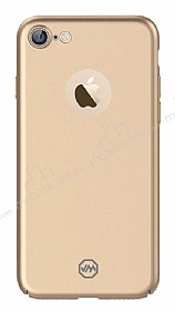 Joyroom iPhone 7 Tam Kenar Gold Rubber Klf
