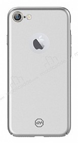 Joyroom iPhone 7 Tam Kenar Silver Rubber Klf