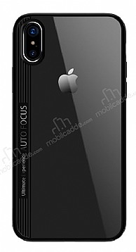 Joyroom Phantom iPhone X / XS Siyah Silikon Kenarl Rubber Klf