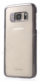 Joyroom Samsung Galaxy S7 Edge Metalik Siyah Kenarl Kristal Klf
