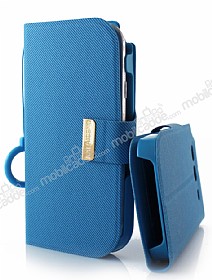Kalaideng Samsung Galaxy S3 / S3 Neo Unique Mavi Kapakl Klf