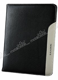 Kalaideng Samsung P5220 Galaxy Tab 3 10.1 Plume Serisi Deri Siyah Klf