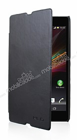 Kalaideng Sony Xperia Z Enland Ultra nce Kapakl Siyah Deri Klf
