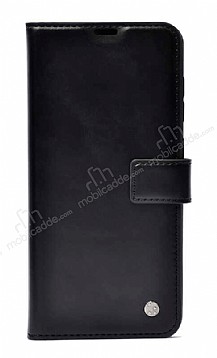 Kar Deluxe Samsung Galaxy A14 Kapakl Czdanl Siyah Deri Klf
