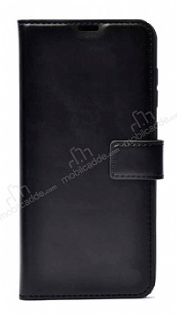 Kar Deluxe Xiaomi Poco C40 Czdanl Yan Kapakl Siyah Deri Klf