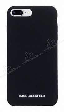 Karl Lagerfeld iPhone 7 Plus / 8 Plus Siyah Silikon Klf