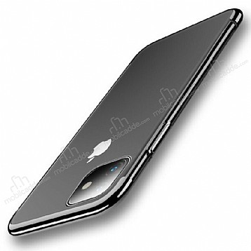 Keephone iPhone 12 / 12 Pro 6.1 in Siyah effaf Silikon Klf