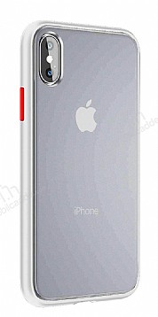 Keephone iPhone X / XS Ultra Koruma Beyaz Klf