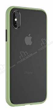 Keephone iPhone XS Max Ultra Koruma Yeil Klf