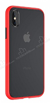Keephone iPhone XS Max Ultra Koruma Krmz Klf