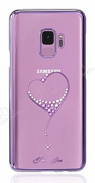 Kingxbar Samsung Galaxy S9 Plus Tal Kalpli Kristal Mor Klf