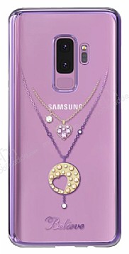 Kingxbar Samsung Galaxy S9 Tal Kolye Kristal Klf