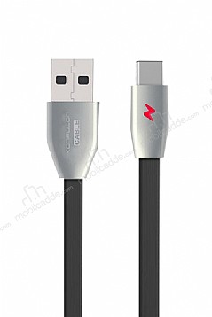 Konfulon S58 Siyah Ledli Type-C USB Data Kablosu 1m