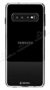 Krusell Kivik Samsung Galaxy S10 Plus effaf Silikon Klf
