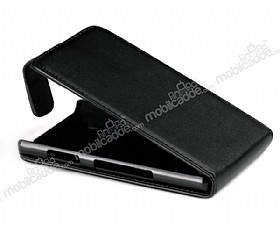 LG E973 Optimus G Kapakl Siyah Deri Klf