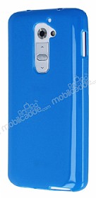 LG G2 Mavi Silikon Klf