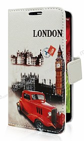 LG G2 Mini London Czdanl Yan Kapakl Deri Klf