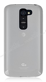 LG G2 Mini effaf Beyaz Silikon Klf