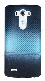 LG G3 Mavi Noktal Ultra nce Silikon Klf