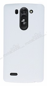 LG G3 S / G3 Beat Sert Mat Beyaz Rubber Klf