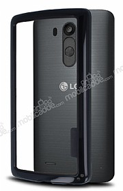 LG G3 S / G3 Beat Silikon Bumper ereve Siyah Klf