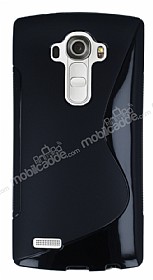 LG G4 Desenli Siyah Silikon Klf