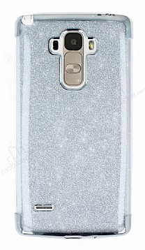 LG G4 Stylus Simli Silver Silikon Klf