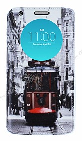 LG G4 Uyku Modlu Pencereli Taksim Deri Klf