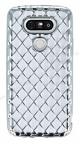 LG G5 Diamond Silver Kenarl effaf Silikon Klf