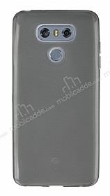 LG G6 Ultra nce effaf Siyah Silikon Klf