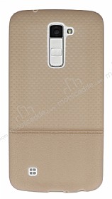 LG K10 Ultra nce Noktal Krem Silikon Klf