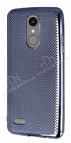 LG K8 2017 Noktal Metalik Dark Silver Silikon Klf