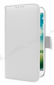 LG L70 Czdanl Yan Kapakl Beyaz Deri Klf