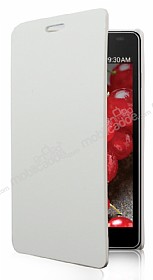 LG Optimus L5 2 nce Yan Kapakl Beyaz Klf