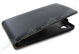 LG Optimus L9 P760 nce Kapakl Siyah Deri Klf