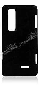 LG P720 Optimus 3D Max Siyah Sert Rubber Klf