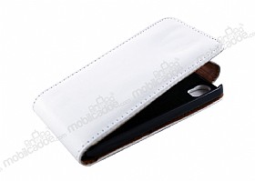 LG P970 Optimus Black Beyaz Kapakl Deri Klf