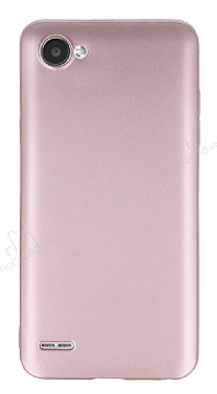 LG Q6 Mat Rose Gold Silikon Kılıf