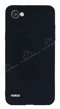 LG Q6 Mat Siyah Silikon Klf